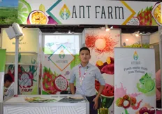 Mr Tony Nguyen is presenting Ant Farm. The company supplies a variety of fresh exotic fruits from Vietnam.